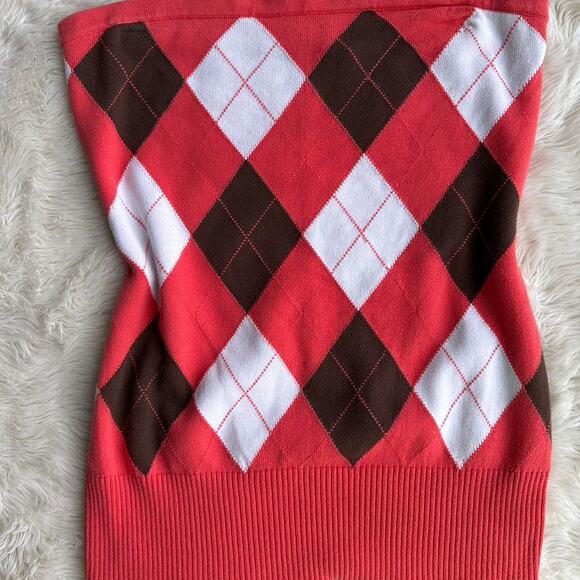 Y2k Strapless Sweater Tube Top - Picture 2 of 6